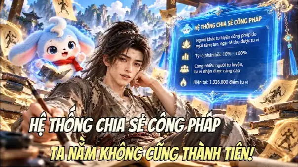 Hệ Thống Chia Sẻ Công Pháp, Ta Nằm Không Cũng Thành Tiên!
