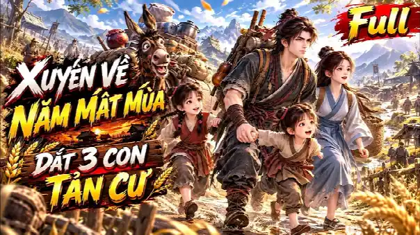 Full | Xuyên Về Năm Mất Mùa, Dắt 3 Con Tản Cư | Coi Tv
