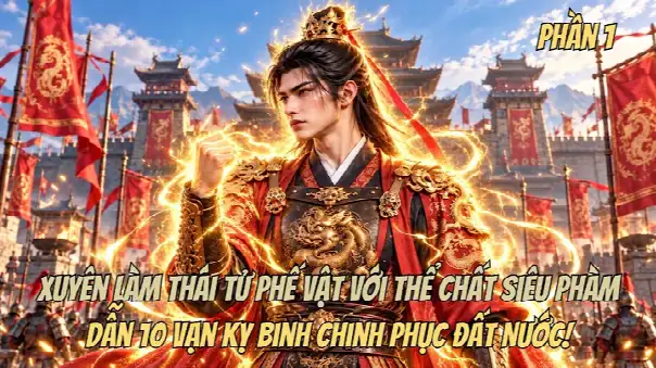 Phần 1 | Xuyên Làm Thái Tử Phế Vật Với Thể Chất Siêu Phàm, Dẫn 10 Vạn Kỵ Binh Chinh Phục Đất Nước!