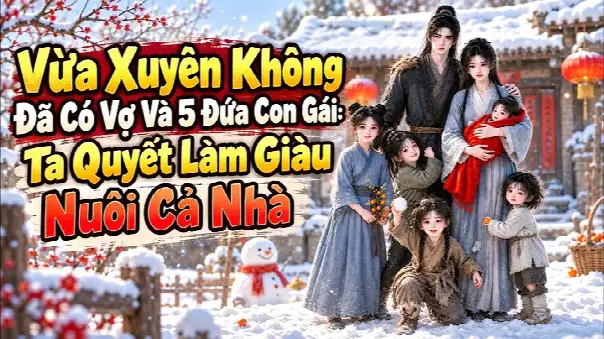 Vừa Xuyên Không Đã Có Vợ Và 5 Đứa Con Gái: Ta Quyết Làm Giàu Nuôi Cả Nhà