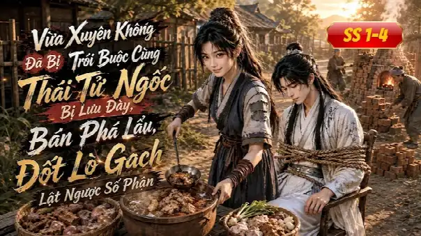 Full Ss 1-4 | Bị Trói Buộc Cùng Thái Tử Ngốc Đi Lưu Đày, Bán Phá Lấu, Đốt Lò Gạch Lật Ngược Số Phận