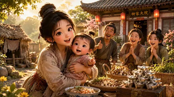 Vừa Sinh Con Đã Bị Chồng Đuổi, Cô Gái Xuyên Không Mang 6 Lượng Bạc Làm Giàu Cả Làng
