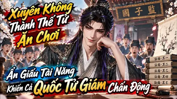 Xuyên Không Thành Thế Tử Ăn Chơi, Ẩn Giấu Tài Năng Khiến Cả Quốc Tử Giám Chấn Động