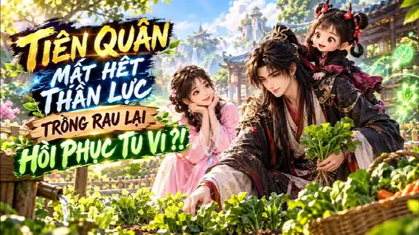 Tiên Quân Rơi Xuống Nhân Gian, Mất Hết Thần Lực Nhưng Lại Thành Ông Chủ Vườn Rau Cưới Vợ Đẹp