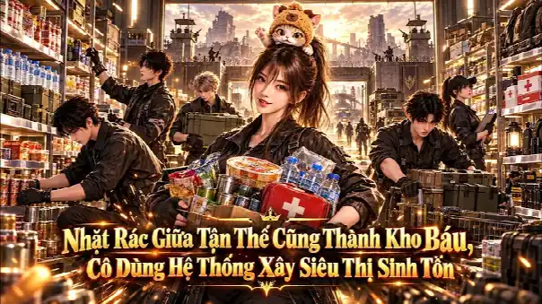 Nhặt Rác Giữa Tận Thế Cũng Thành Kho Báu - Cô Dùng Hệ Thống Xây Siêu Thị Sinh Tồn